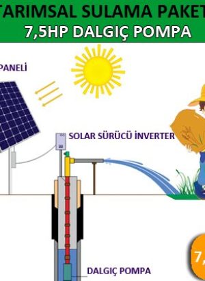 7,5HP DALGIÇ POMPA – TARIMSAL SULAMA SİSTEMİ